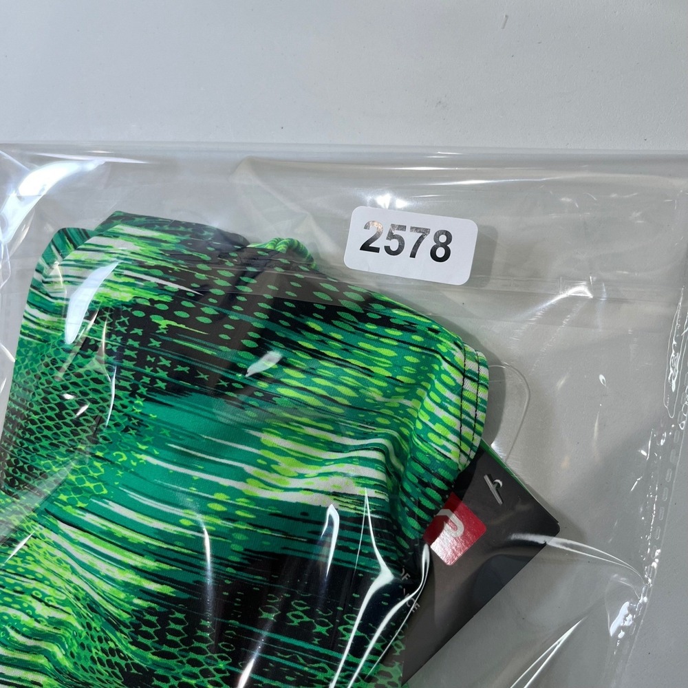 NEW TYR Surge Maxfit One Piece Swimsuit Sz 36 Green Black Abstract Performance - Picture 4 of 4